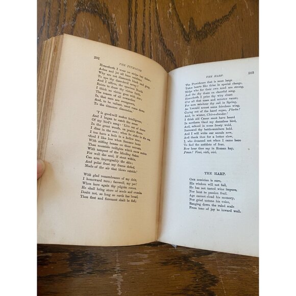 Emersons Complete Poems Vintage Hardcover Book 1904 - Picture 11 of 11